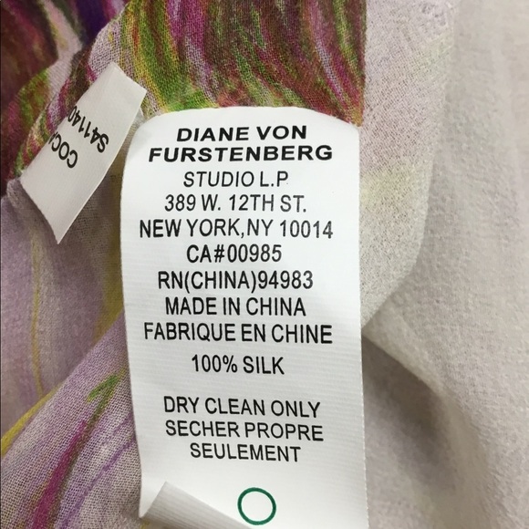 Diane Von Furstenberg Handkerchief Style wrap skirt with coloured sashes NWT 🔴 - Picture 11 of 13